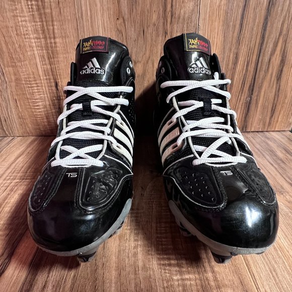 Adidas Team Signature 619 Mens Football Cleats Reggie Bush Black White Size 10.5 - Picture 3 of 7